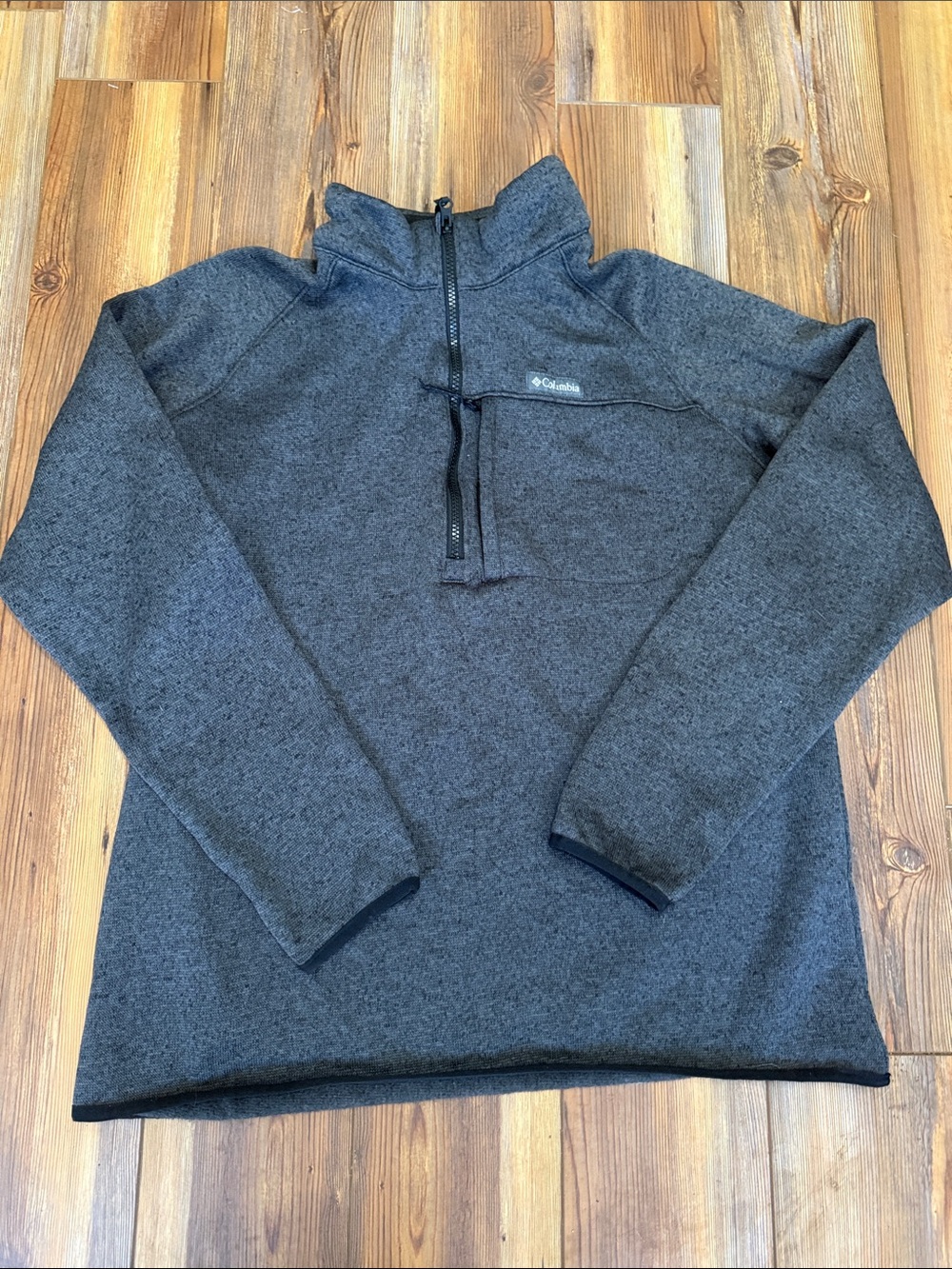 Columbia Charcoal Gray Half-Zip Fleece Pullover